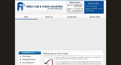 Desktop Screenshot of ferrotubeindia.com